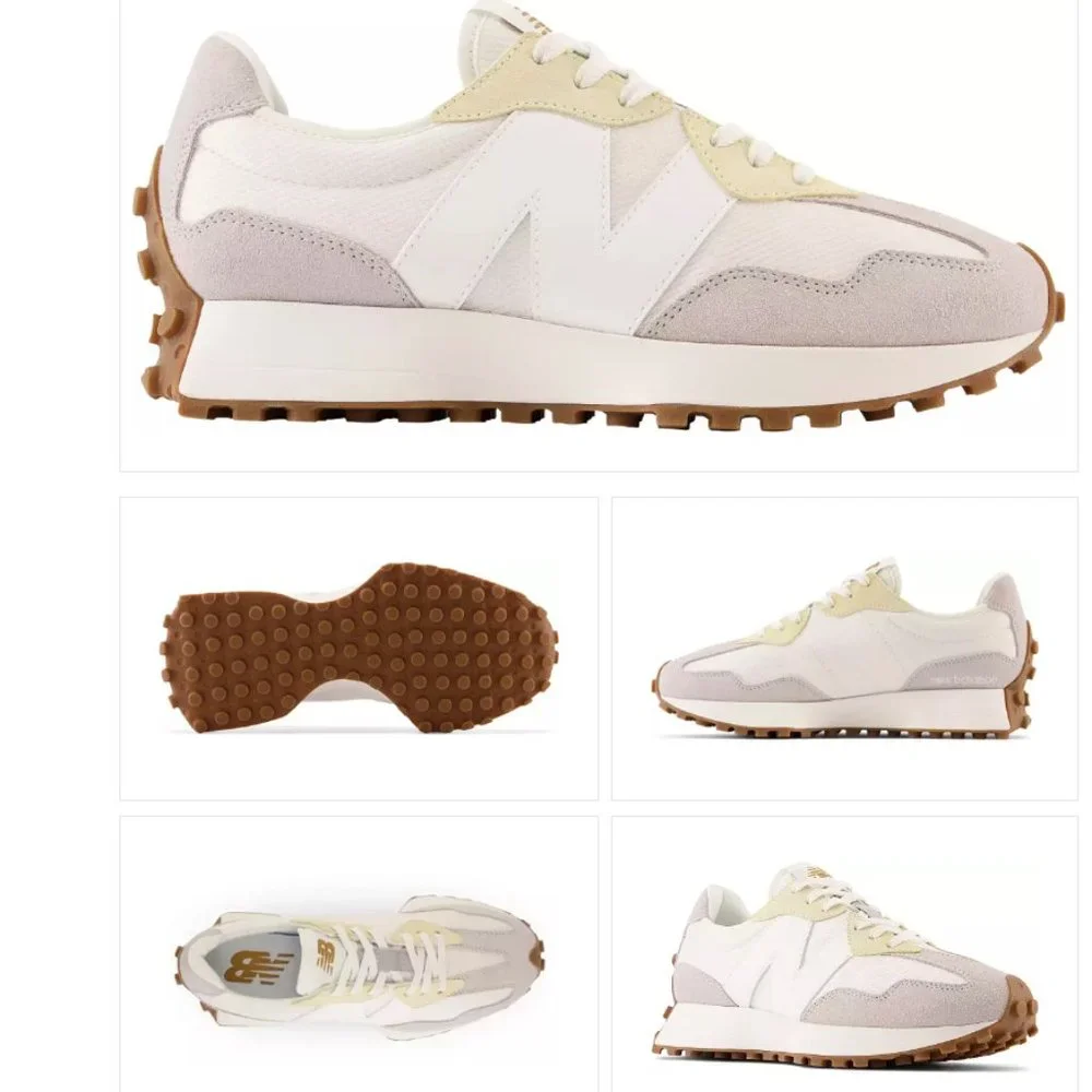 New Balance 327 Casual Womens Sneakers Shoes White Grey size 8.5  NEW